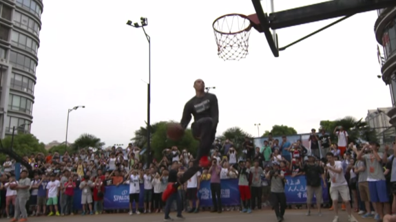 Zach LaVine Takes His Dunk Show To China