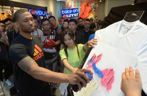 Damian Lillard adidas Take on Summer Tour Hits Shanghai