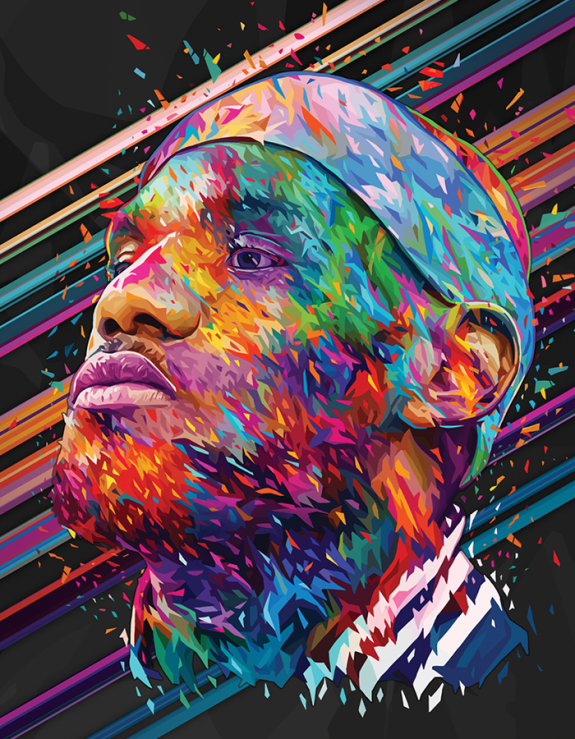 LeBron James 'Rivista Ufficiale NBA 100' Portrait