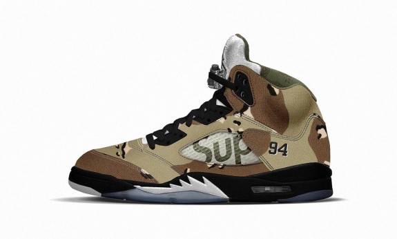 Supreme x Air Jordan 5 'Desert Storm'