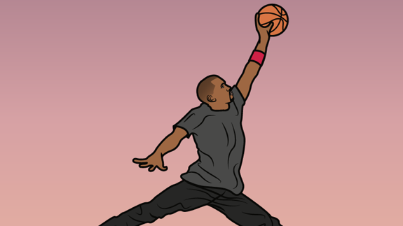 Kanye West x Michael Jordan 'SWISH' Illustration