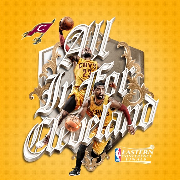 LeBron James x Kyrie Irving 'All In For Cleveland' Art