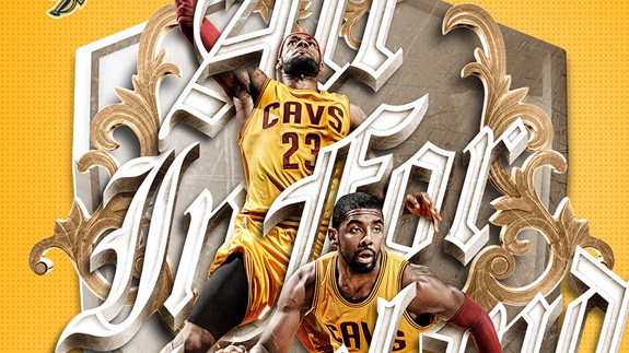 LeBron James x Kyrie Irving 'All In For Cleveland' Art