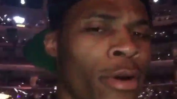 Russell Westbrook Gets Turnt at Taylor Swift Concert