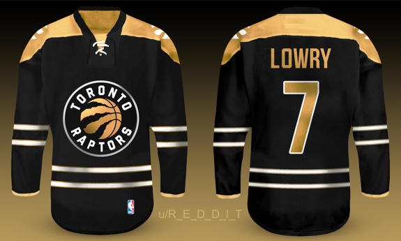 Toronto Raptors New Jersey Designs On Hockey Sweaters