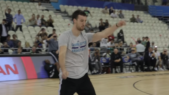 Frank Kaminsky Gets His Dance On In China