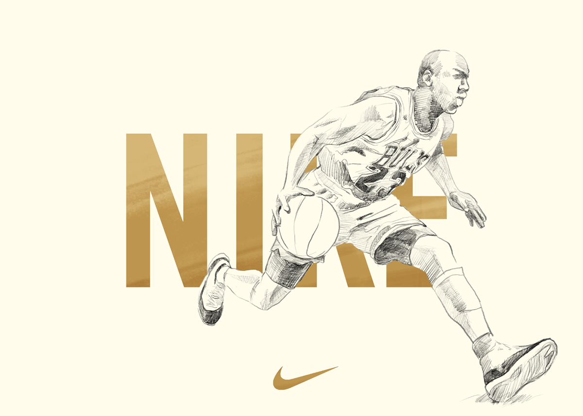 Michael Jordan Nike Sketch
