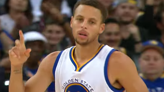Watch Stephen Curry Drop 19 Points In the First Half