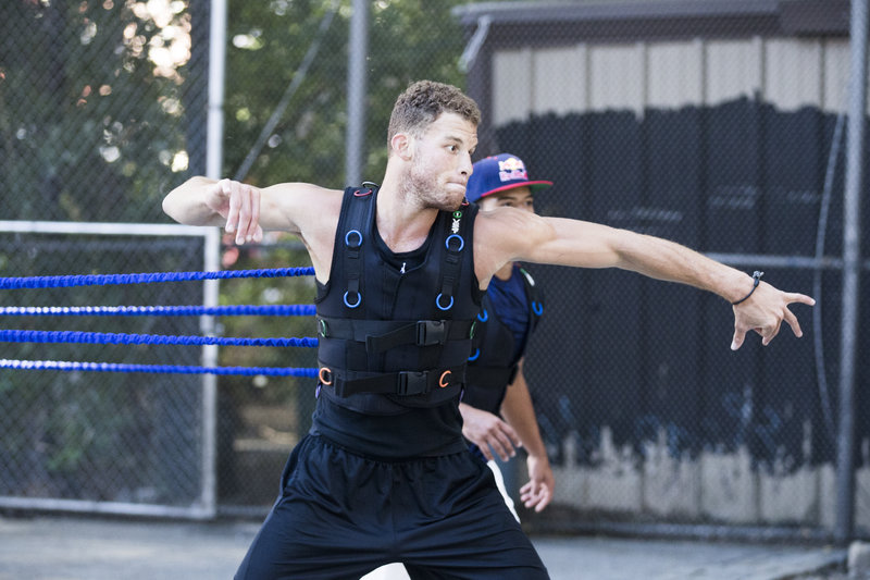 Blake Griffin Plays Handball In NYC