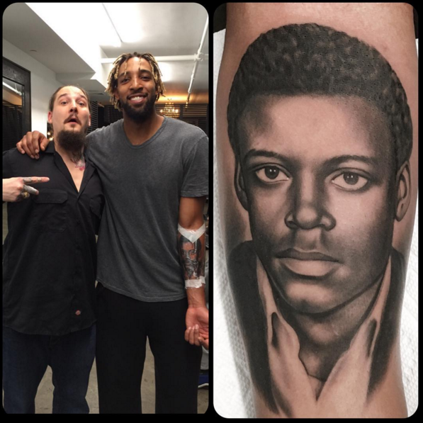 Derrick Williams Got a Giant Forearm Tattoo