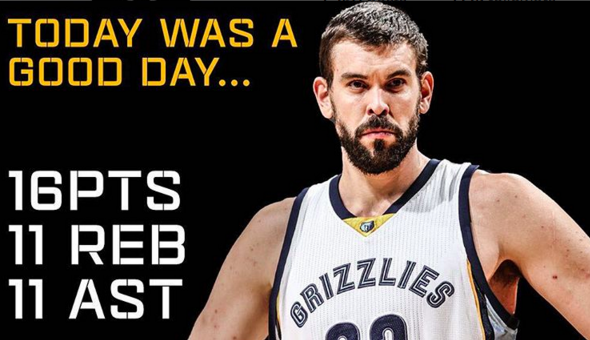 Marc Gasol Gets First Career Triple Double