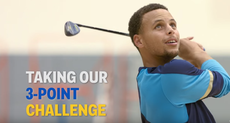 Stephen Curry Takes the Golf Digest 3-Point Challenge
