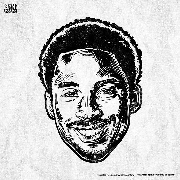Kobe Bryant ‘Noir et Blanc’ Portrait II