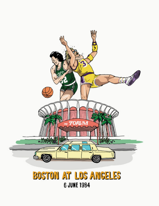 Lakers vs Celtics Art Print