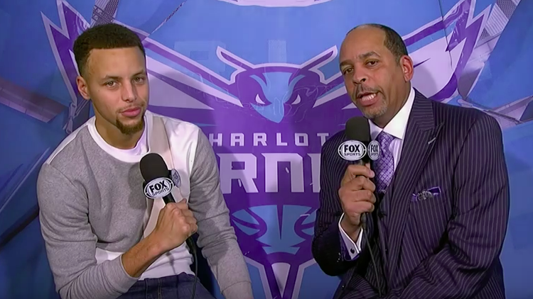 Stephen Curry Interviews Dell Curry