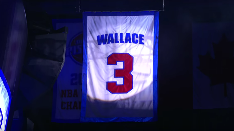 Detroit Pistons Retire the Jersey of Ben Wallace