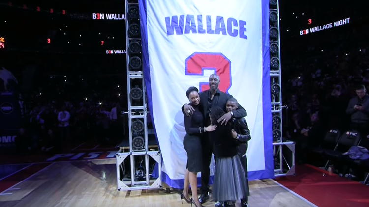 Detroit Pistons Retire the Jersey of Ben Wallace