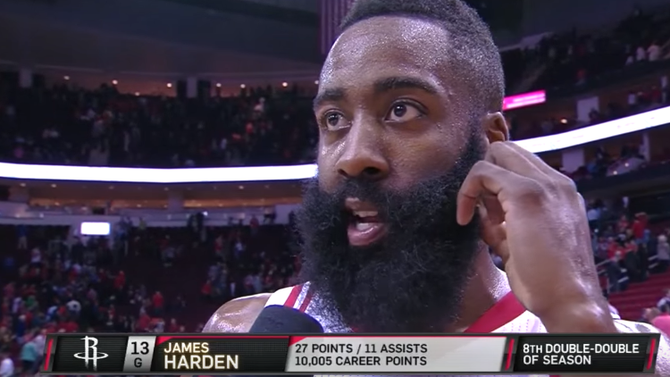 James Harden Pushes Rockets Win Streak to Five