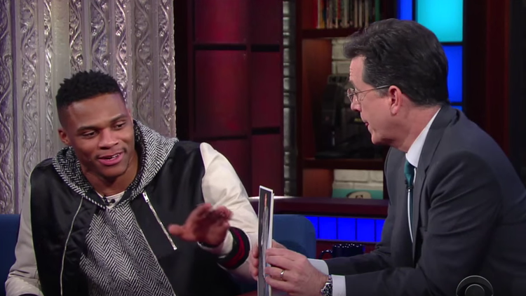 Russell Westbrook Does The Late Show with Stephen Colbert