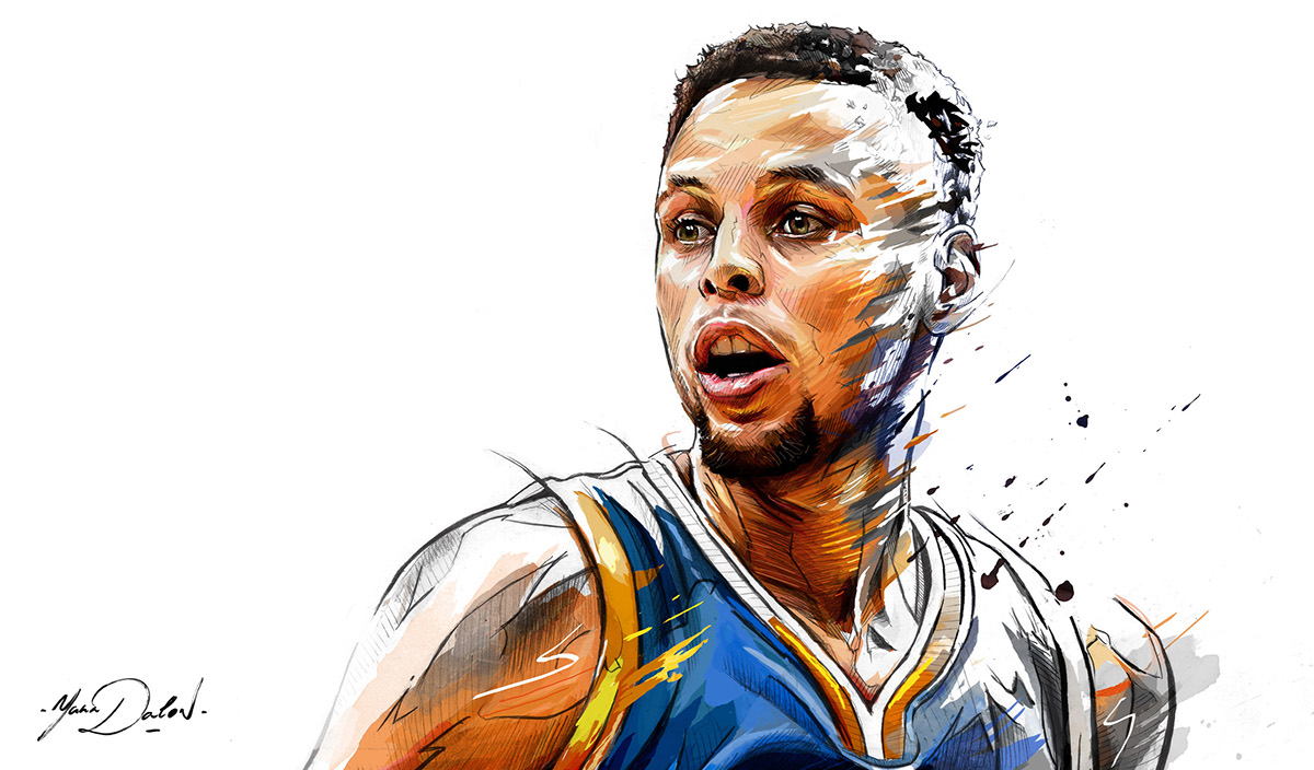 Stephen Curry Living Color Painting