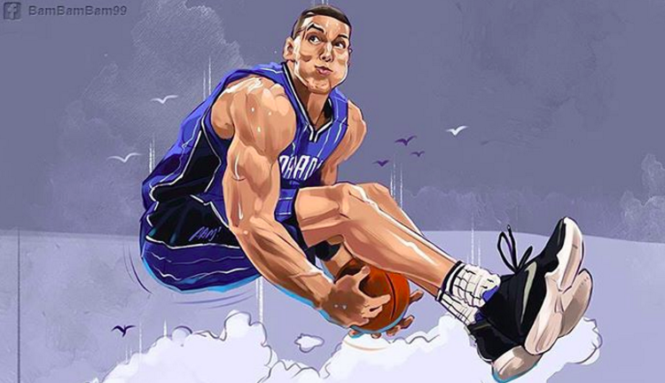 Aaron Gordon Above the Clouds Illustration