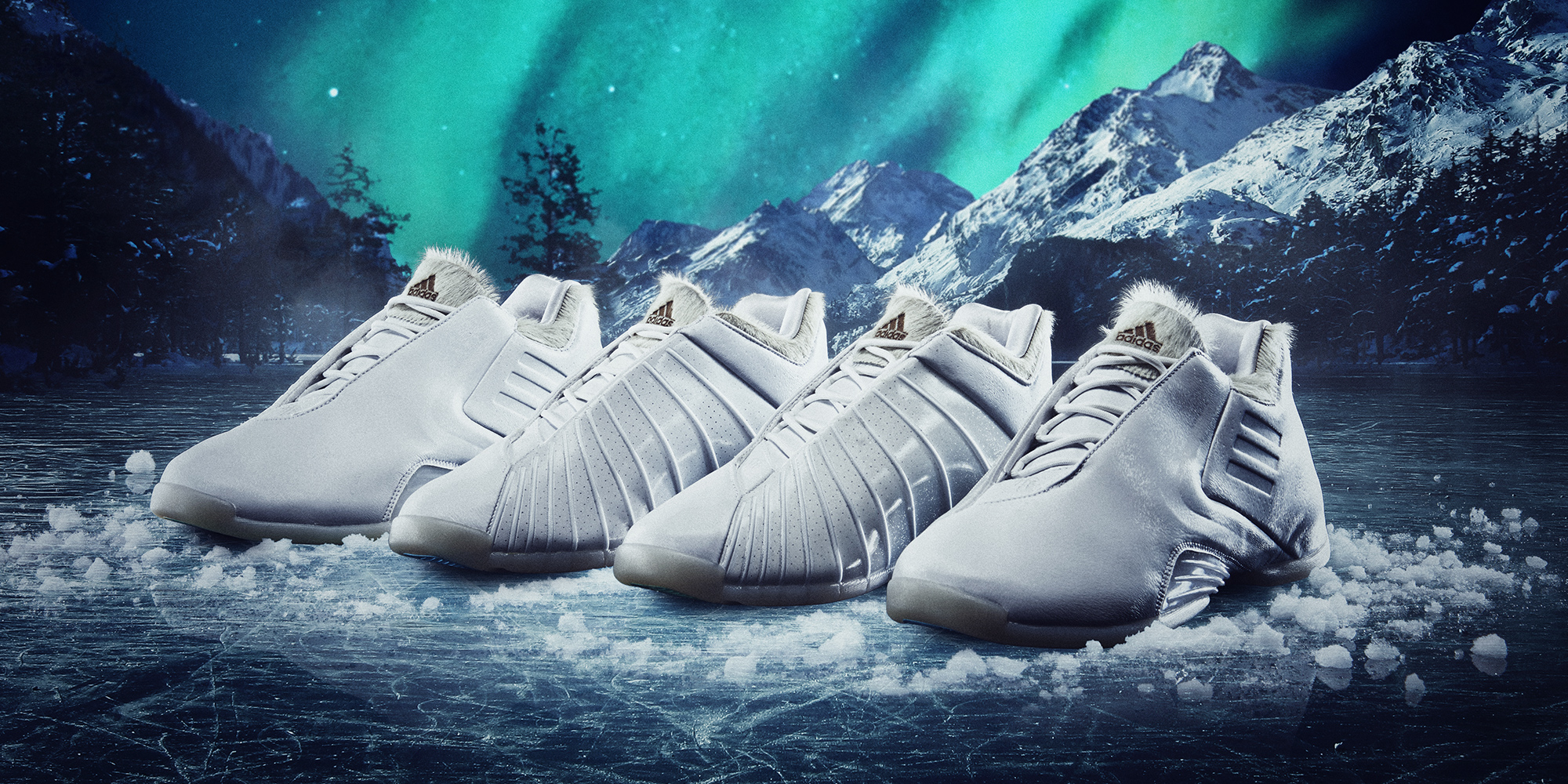 adidas Salutes Tracy McGrady with Aurora Borealis Triple White Collection