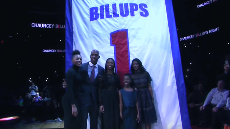 Detroit Pistons Retire Jersey of Chauncey Billups