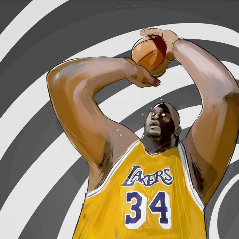 Shaquille O'Neal Shaqnosis Illustration