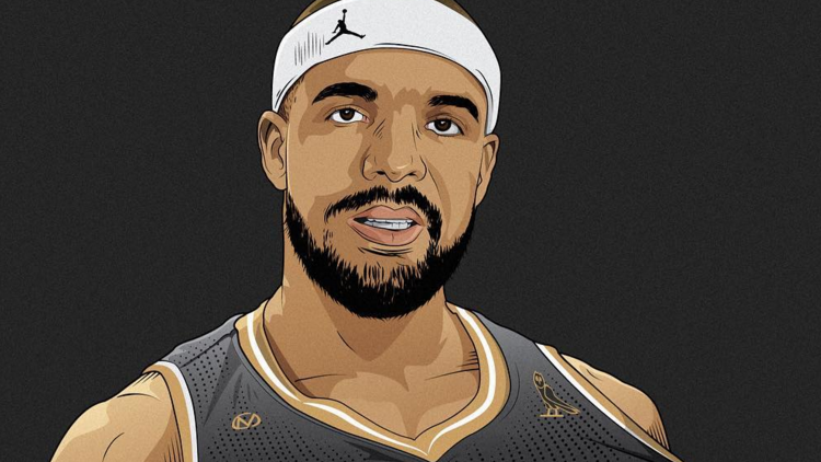 Drake x Toronto Raptors Views Illustration