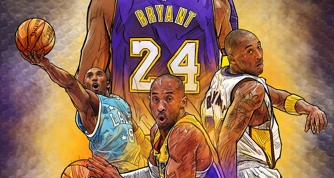 Kobe Bryant Retirement Game Illustration