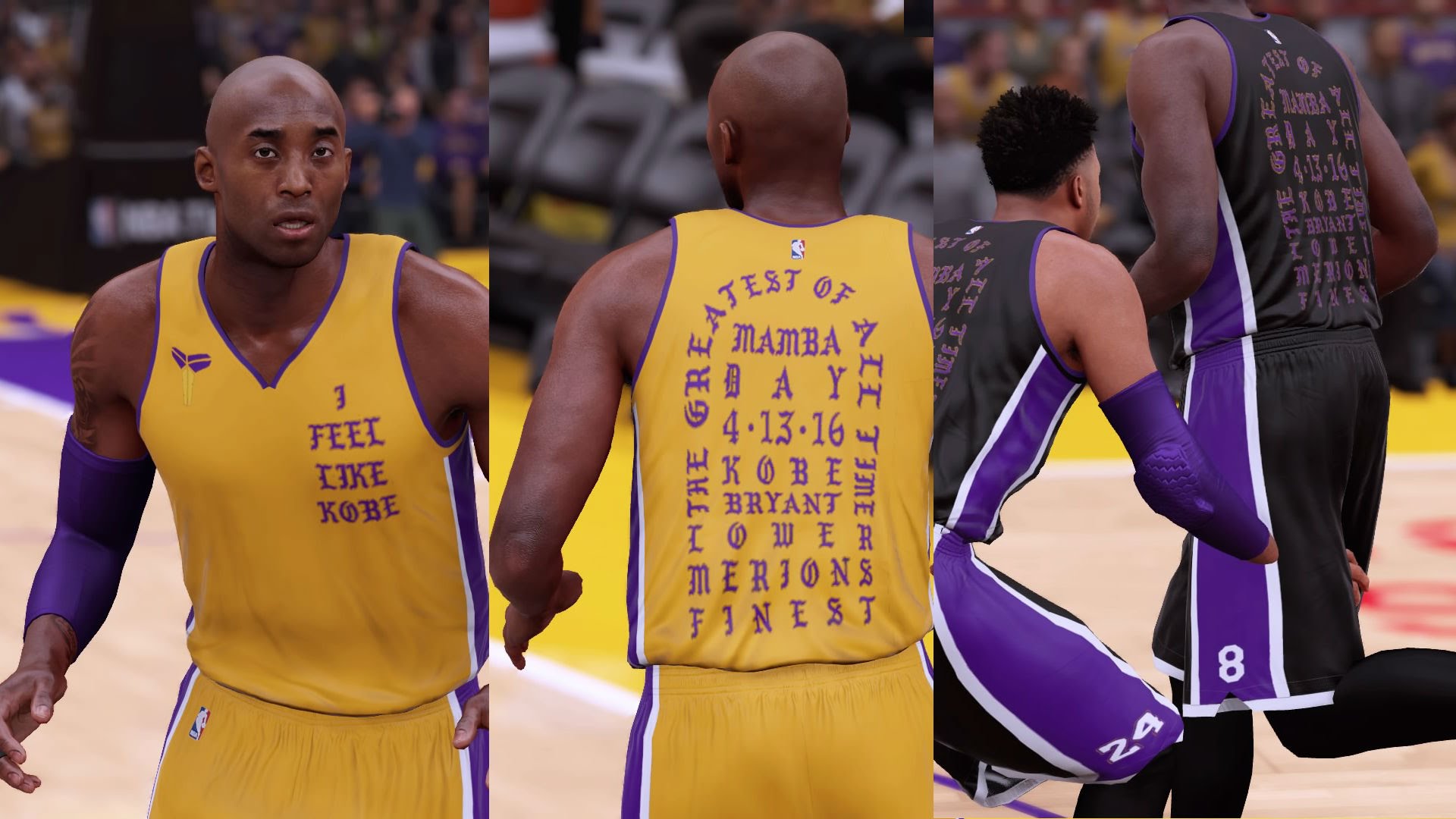 LA Lakers 'I Feel Like Kobe' Uniforms x NBA 2K16