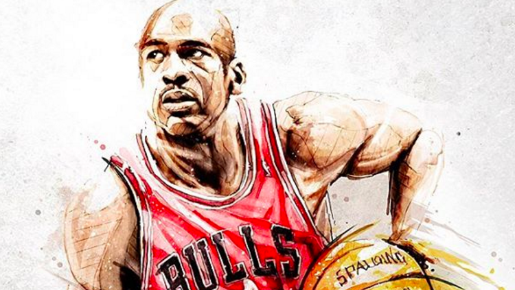 Michael Jordan x Chicago Bulls GOAT Painting