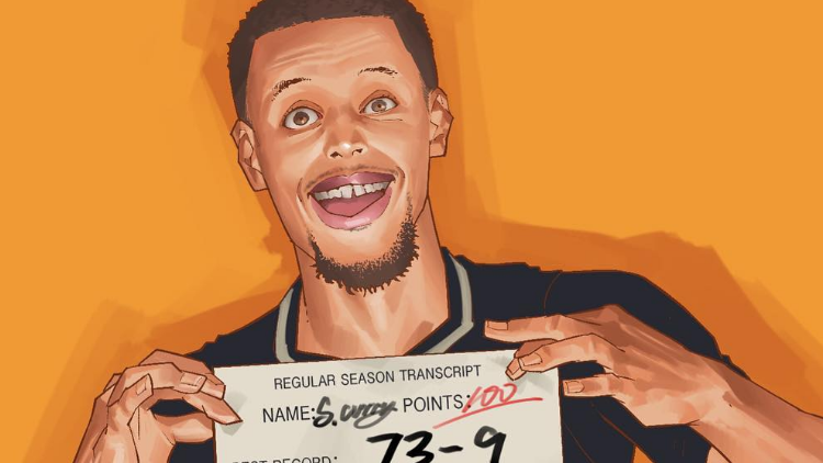 Stephen Curry Regular Season Transcript Illustration