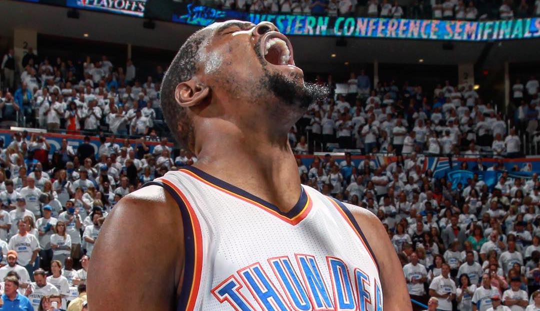 Kevin Durant Ties Career-High, Thunder Even Series