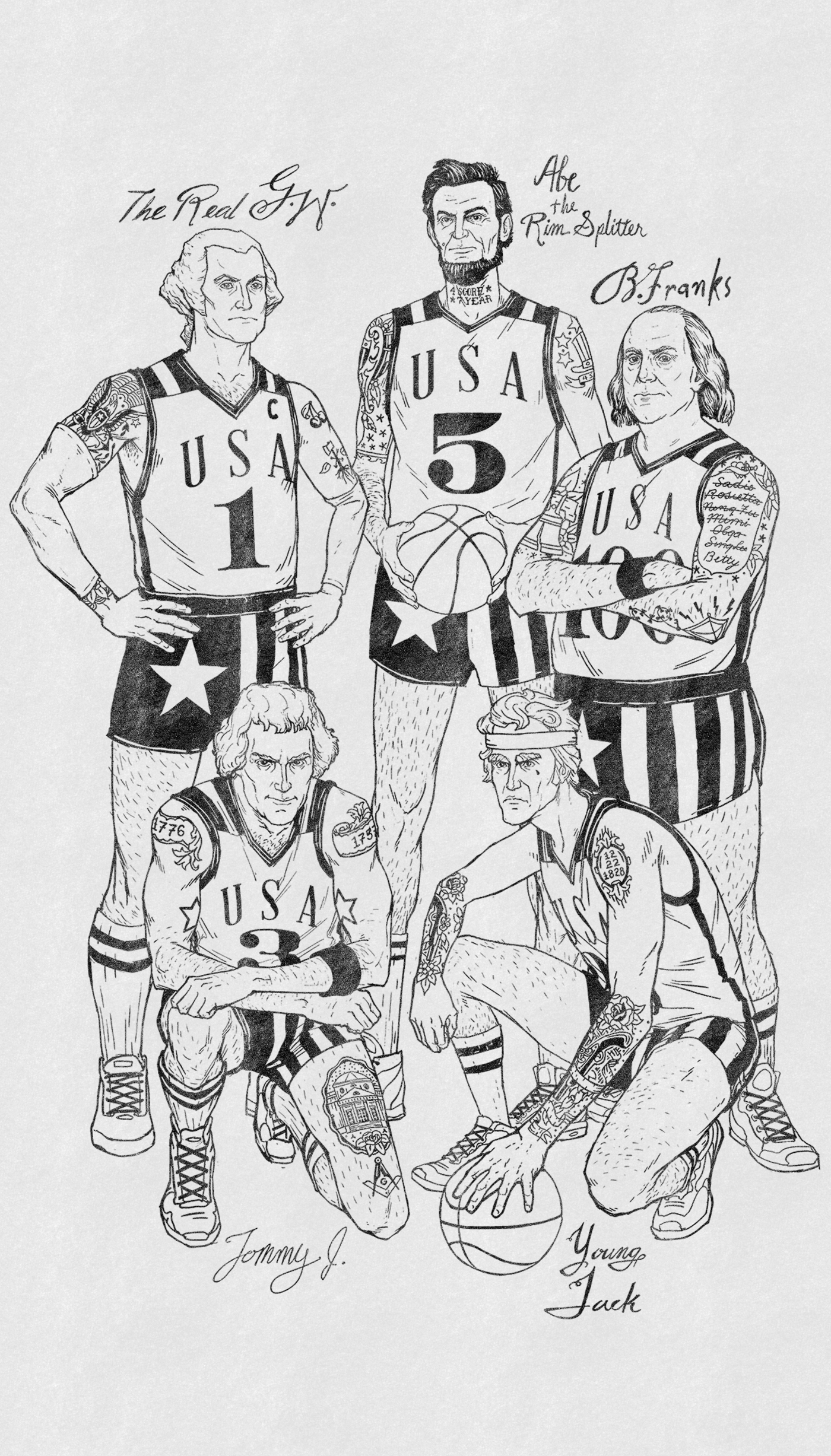 The Original Dream Team Illustration