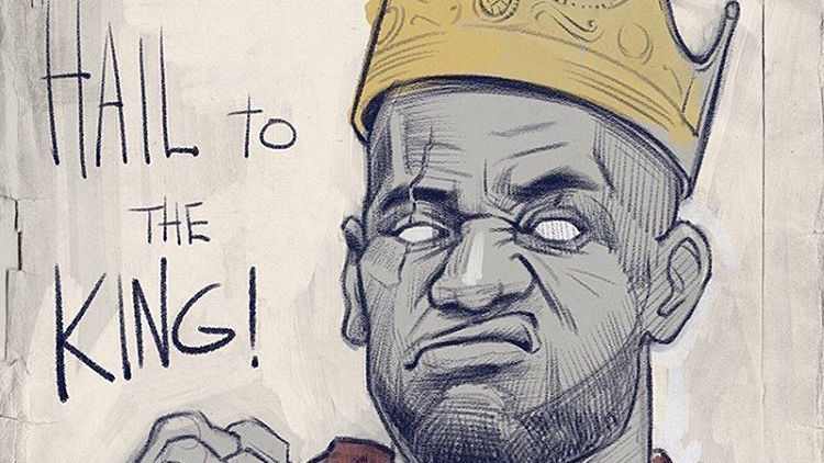 LeBron James Hail to the King Sketch