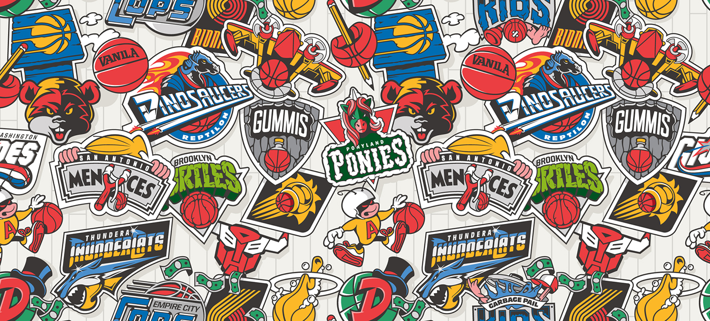 NBA Logos x Retro Cartoons II