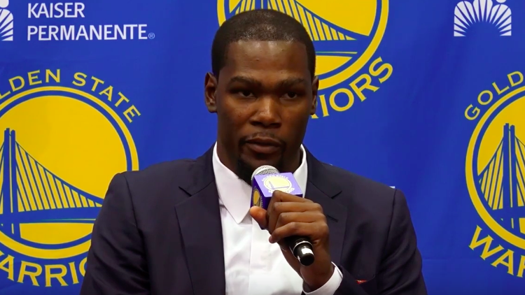 Warriors Introduce Kevin Durant