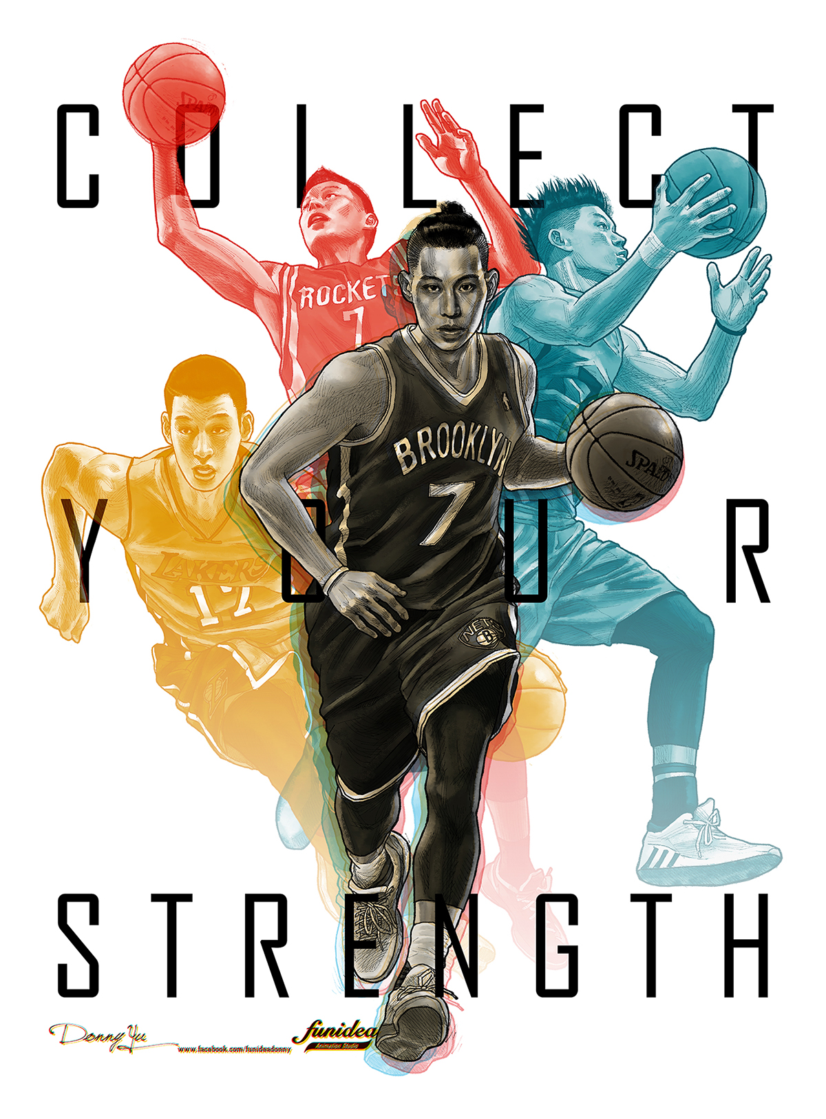 Jeremy Lin 'Collect Your Strength' Illustration