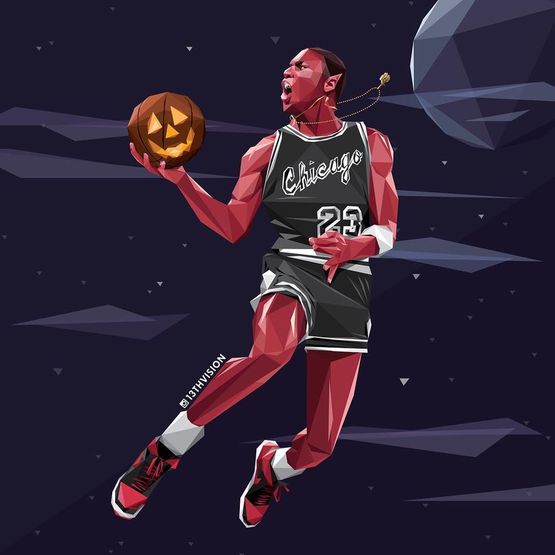 Michael Jordan x Halloween Illustration