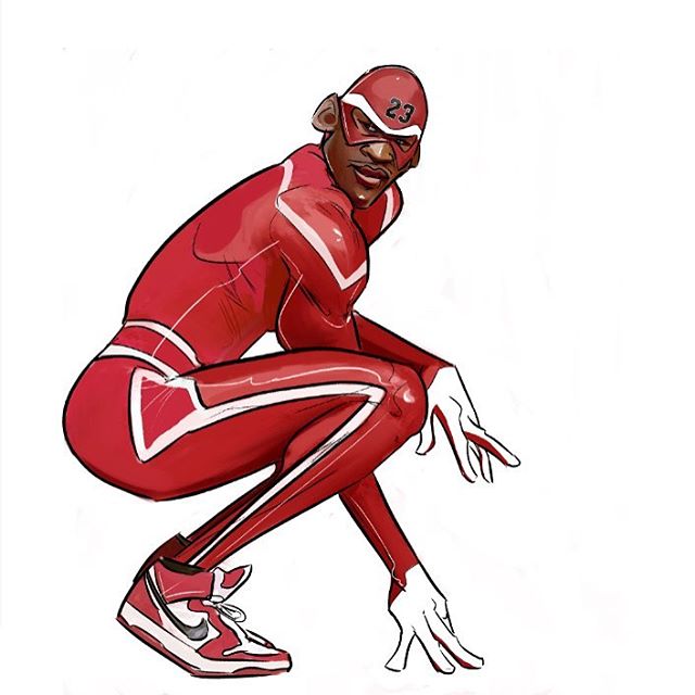 The Amazing Michael Jordan Illustration