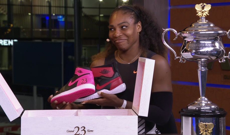 Michael Jordan Gifts Serena Williams Custom Air Jordans After Australian Open Win