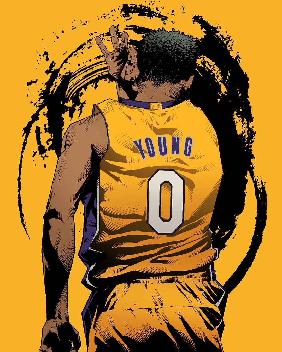 Nick Young From Downtown Illustration