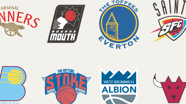 Premier League x NBA Logos